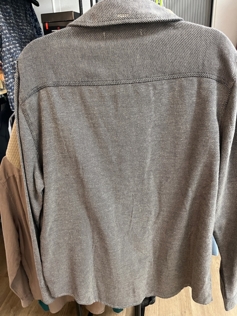 Joe's Jeans Striped Cotton Overshirt - Picture 5 of 7
